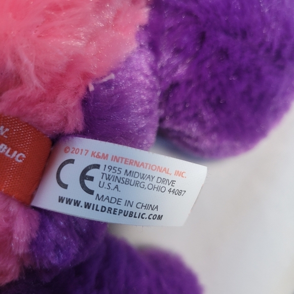 Wild Republic Sweet & Sassy Pink/Purple Red Panda Plush Stuffed Animal Toy - Picture 9 of 11